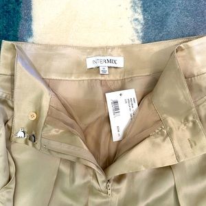 NWT: Intermix Raleigh Silk Tapered Pants
